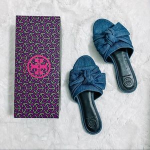 Tory Burch Denim Sandals